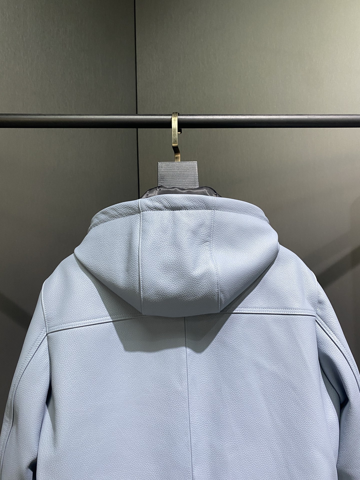 エルメス「Hermès」トップレザー フーデッド ジャケット