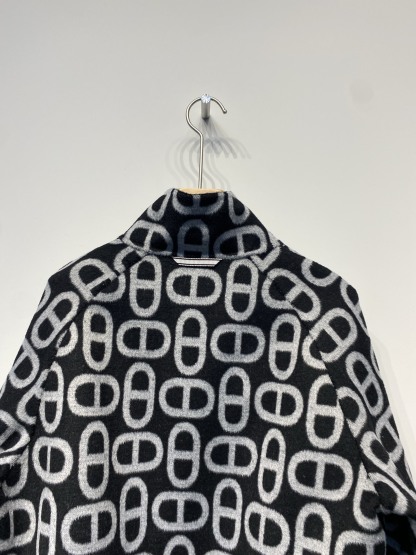 エルメス「Hermès」ダブルフェイス ジャカード ウール コート