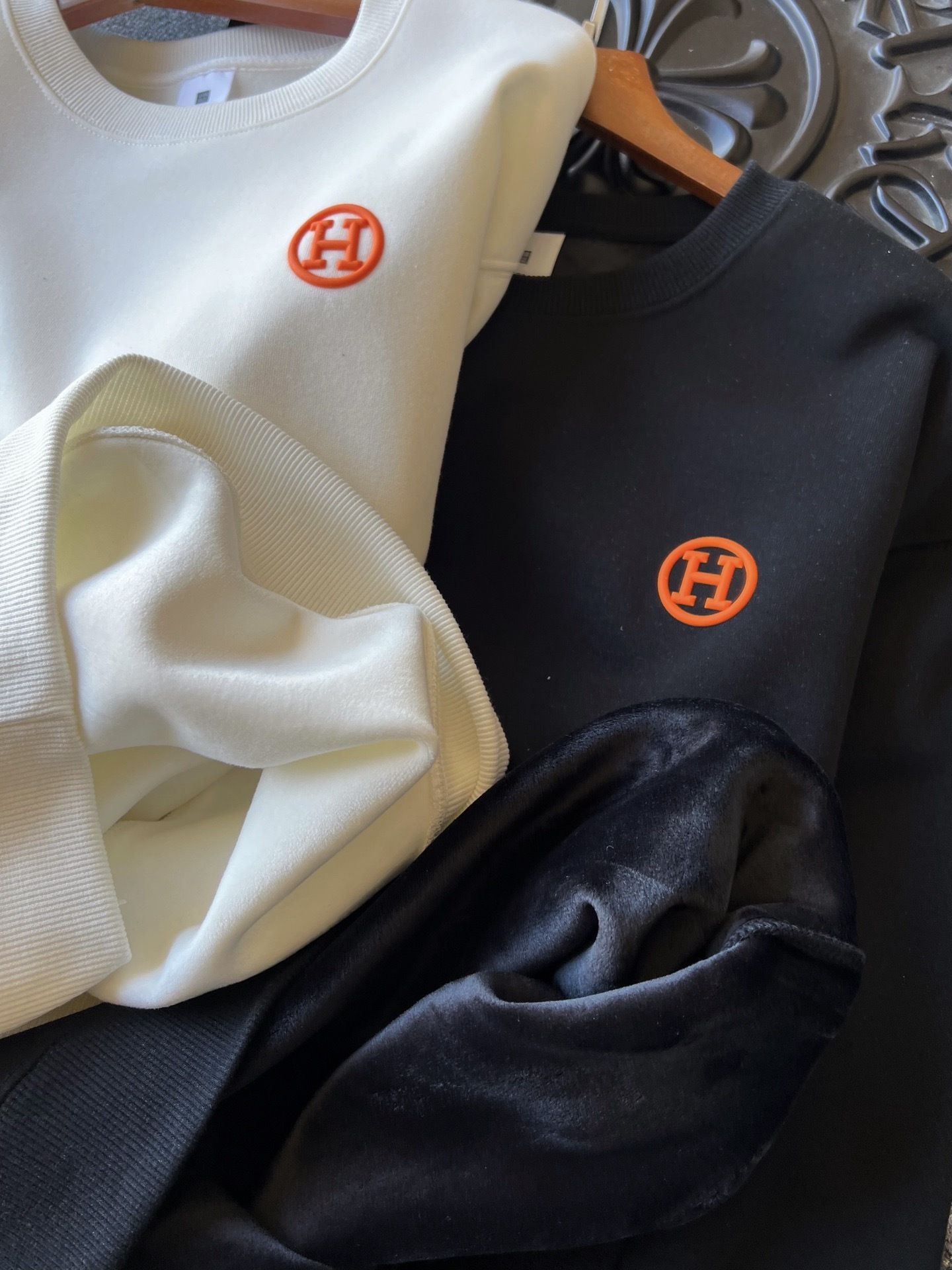 エルメス「Hermès」 オーリー フリース 裏起毛 スウェットシャツ