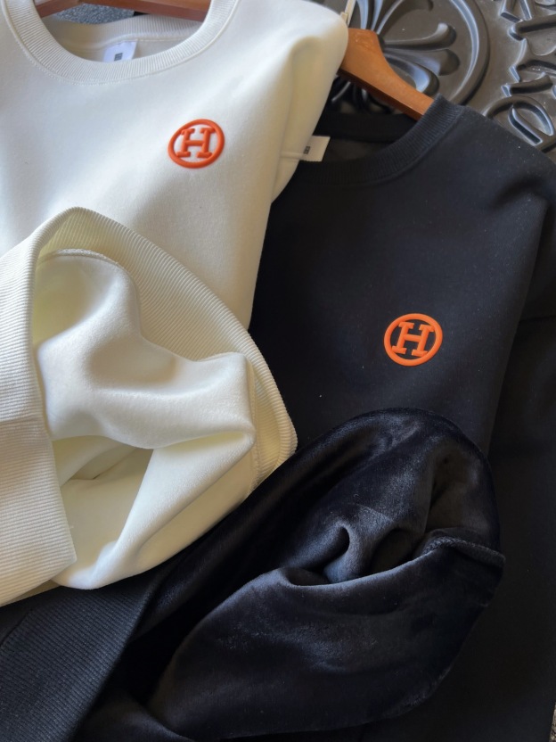 エルメス「Hermès」 オーリー フリース 裏起毛 スウェットシャツ