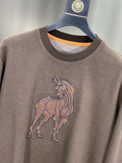 エルメス「Hermès」ウールブレンド クルーネック スウェットシャツ