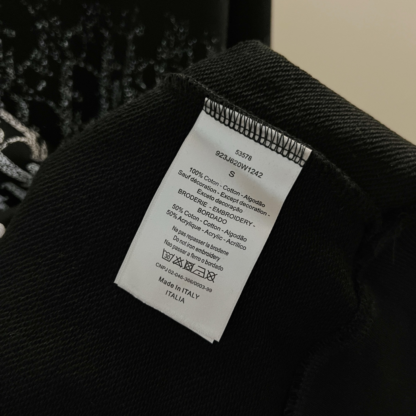 ディオール「Dior」クグラデーション モノグラム スウェットシャツ