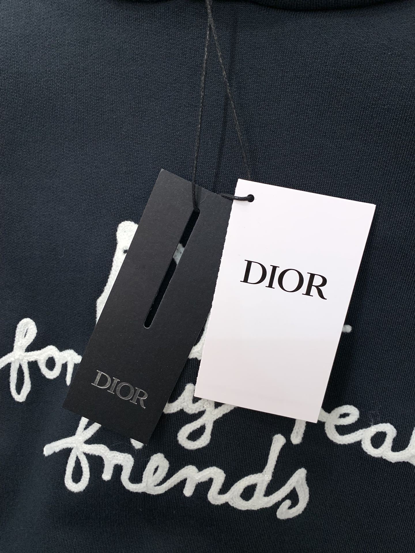 ディオール「Dior」刺繍ロゴ フーデッド スウェットシャツ