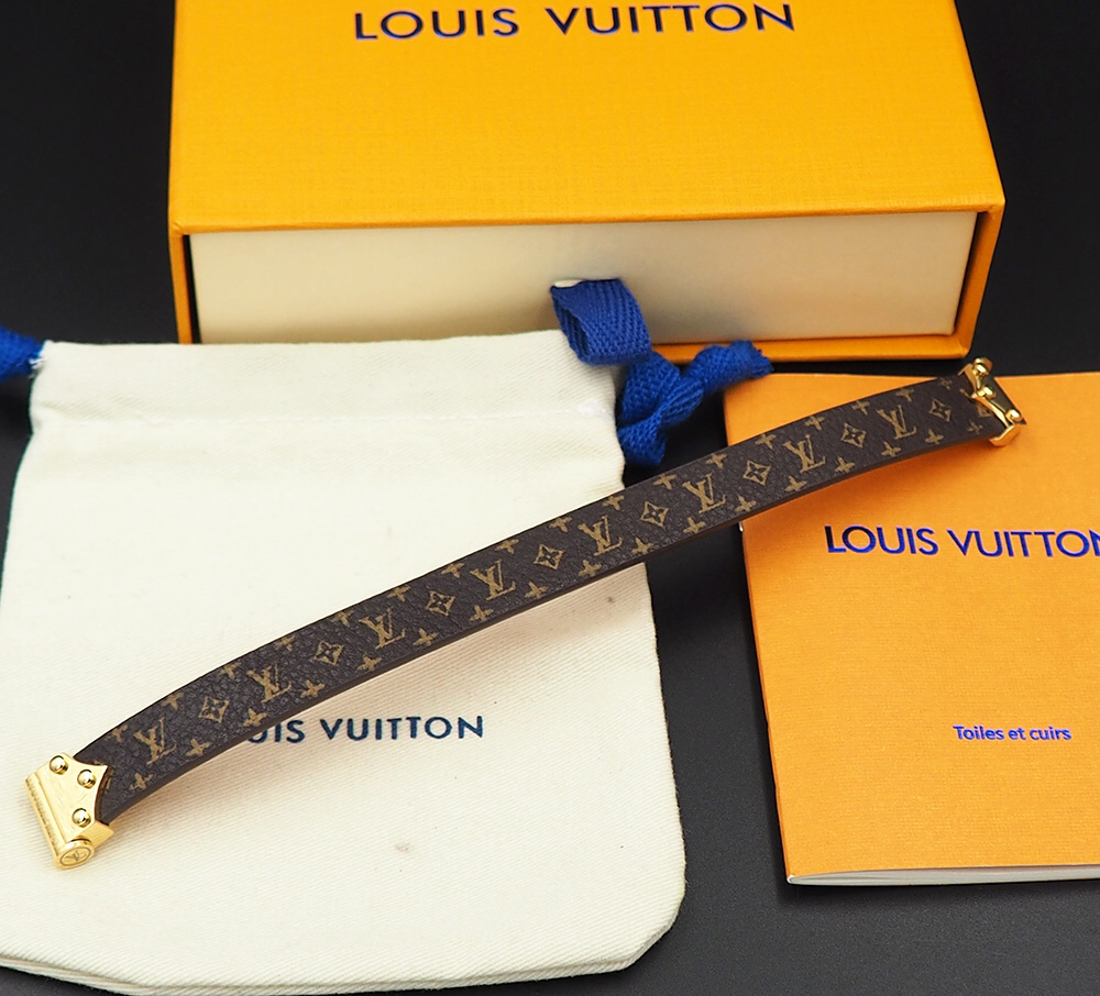 ルイ・ヴィトン「Louis Vuitton」Circle レザーブレスレット