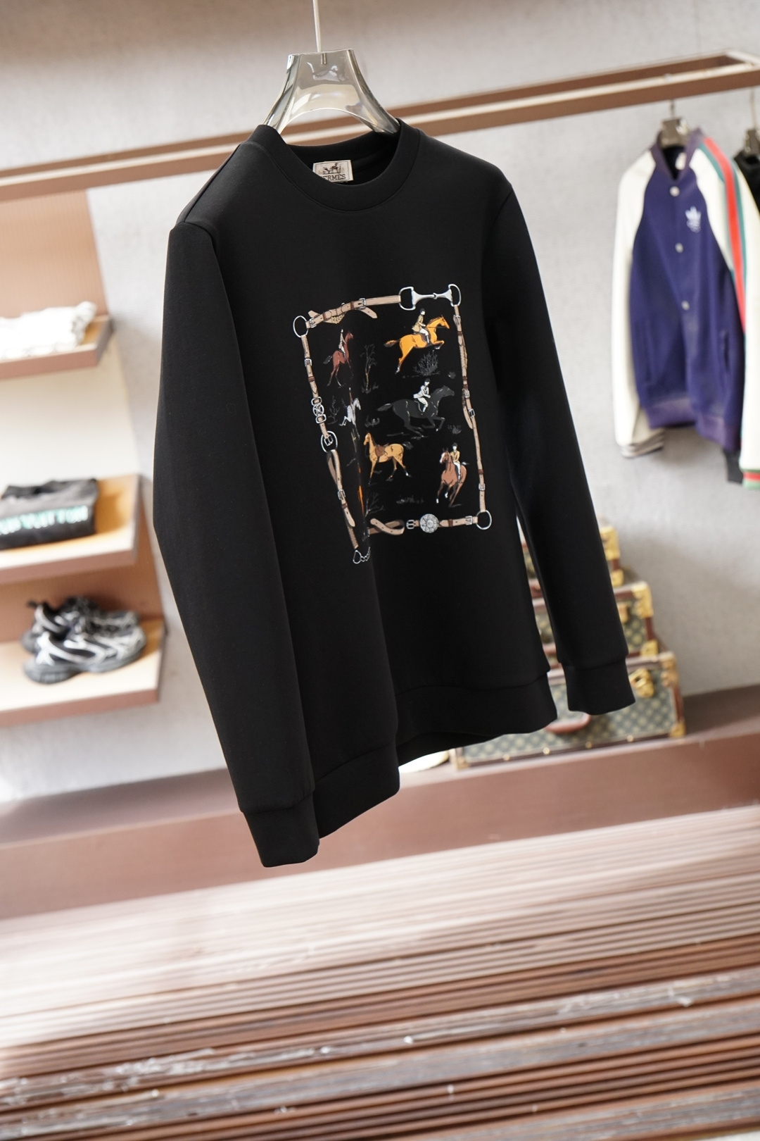 エルメス「Hermès」クルーネック プルオーバー メンズ