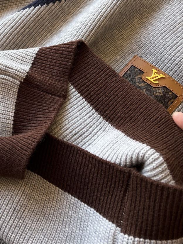 ルイ・ヴィトン「Louis Vuitton」メリノウール カラーストライプ セーター