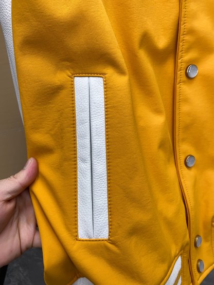 ルイ・ヴィトン「Louis Vuitton」レザー＆ナイロン ブラウゾン ジャケット