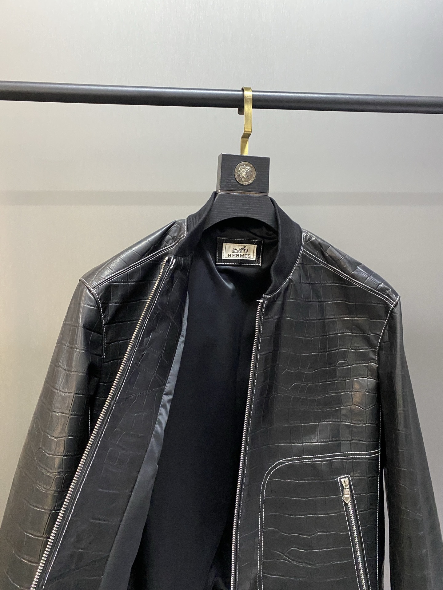 エルメス「Hermès」クラシック ベースボール ジャケット