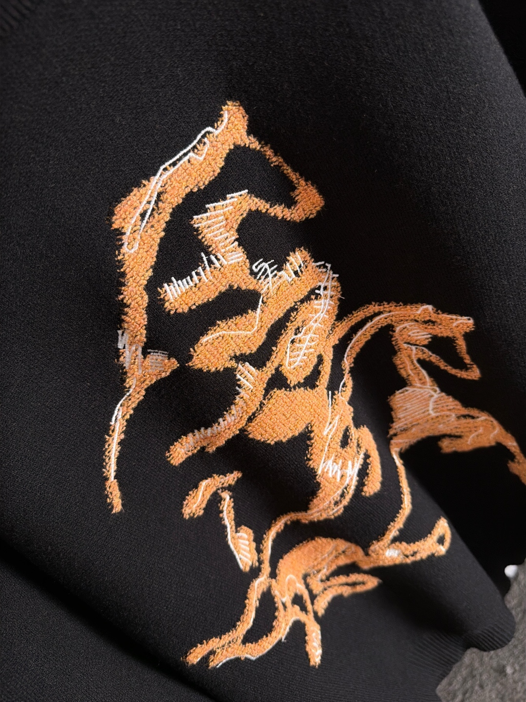 エルメス「Hermès」ペガサス オーナメント ニットプルオーバー