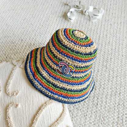 シャネル「Chanel」シャネル 2026春夏 ストローブーム・レインボーバケットハット