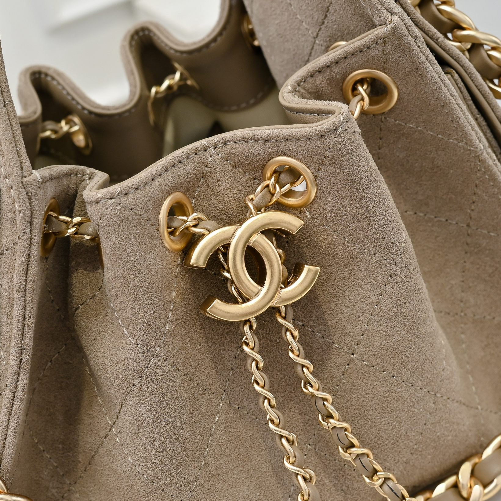 シャネル「Chanel」シャネル 25C スエード×カーフスキン ホーボーバッグ / ショルダーバッグ