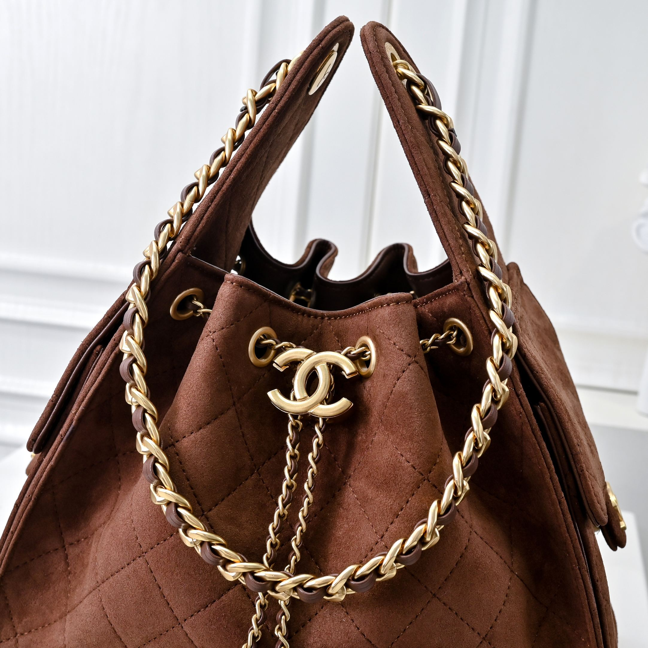 シャネル「Chanel」シャネル 25C スエード×カーフスキン ホーボーバッグ / ショルダーバッグ