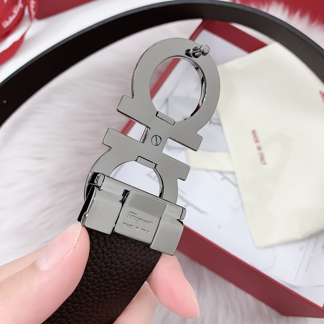 Ferragamoプレミアム トゴレザーベルト / ハイエンドウエストベルト40m