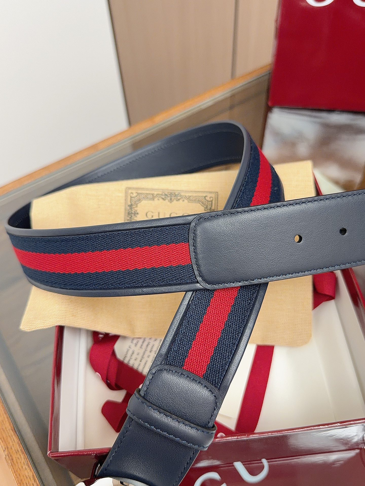 グッチ「Gucci」プレミアム トゴレザーベルト / ハイエンドウエストベルト40m