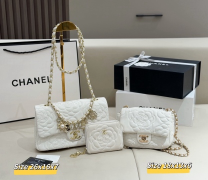 シャネル「Chanel」コンビネーションバッグ3点セット / トートバッグ＆ポーチセット