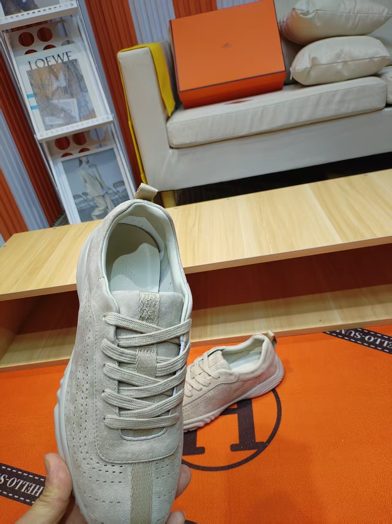 エルメス「Hermès」マスター レザースニーカー / カジュアルスニーカー