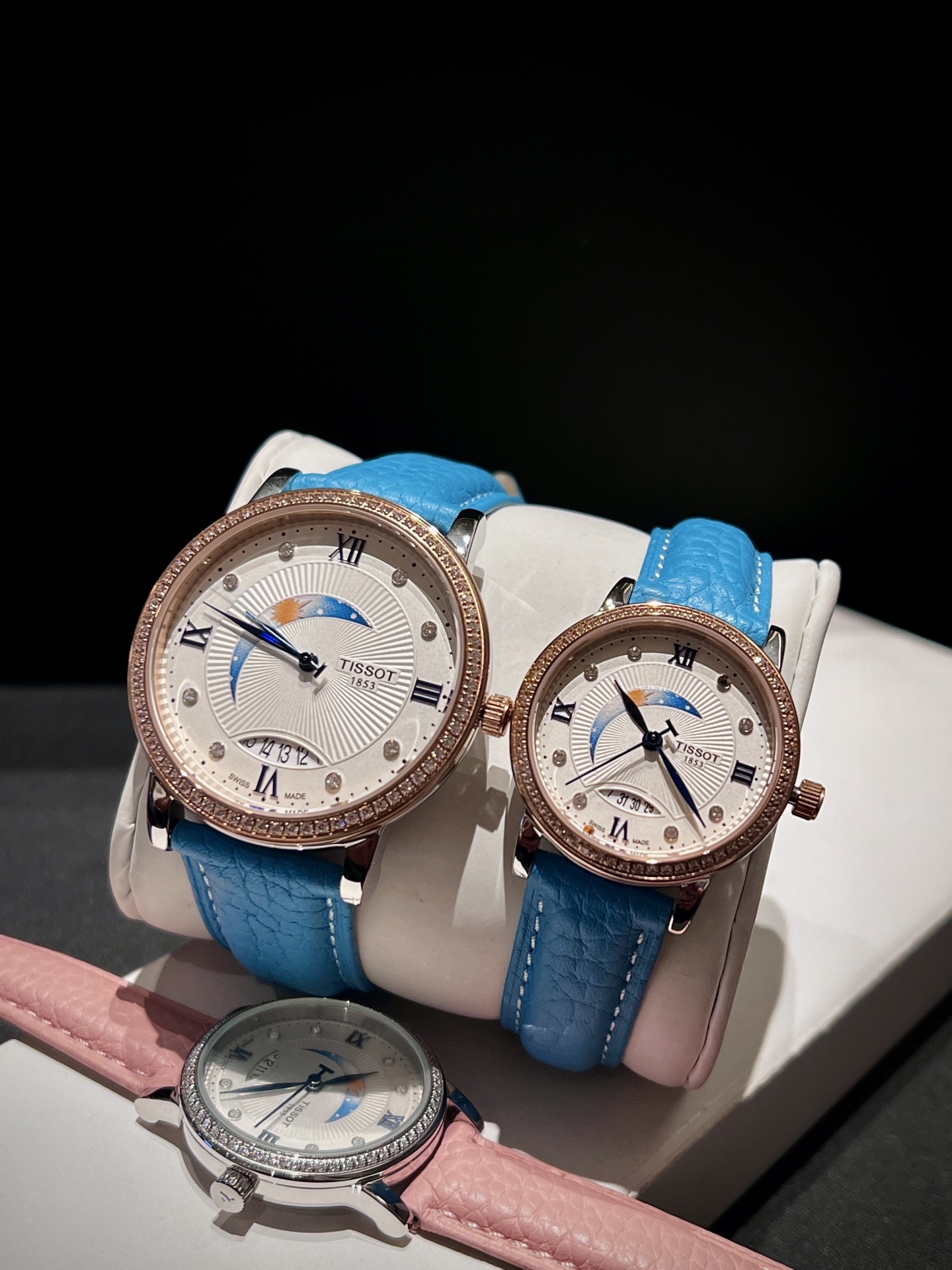 Tissot ティソ デジール ムーンフェイズ ローマ数字 / レディース＆メンズ クォーツ腕時計