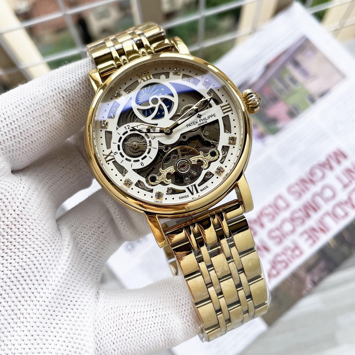 Patek Philippe パテック・フィリップ デザイン 八角形ケース メンズ オートマティック 腕時計