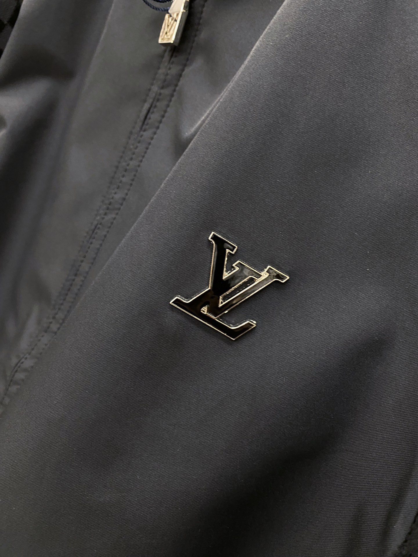 ルイ・ヴィトン「Louis Vuitton」ルイ・ヴィトン ダミエ ベルベット スタンドカラー ジャケット / アウター