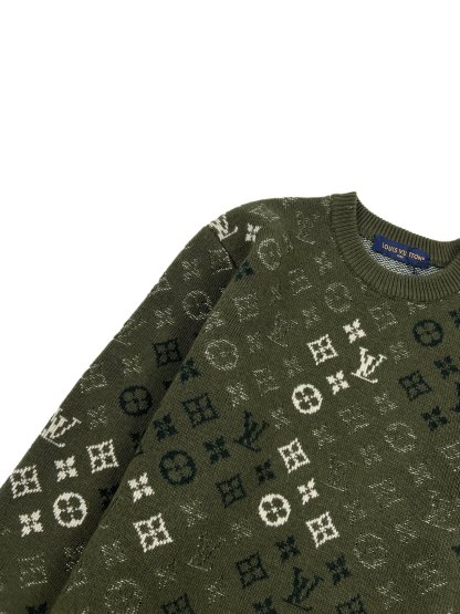 ルイ・ヴィトン「Louis Vuitton」ルイ・ヴィトン モノグラム サープラス ジャカード プルオーバー / メンズ ニットセーター
