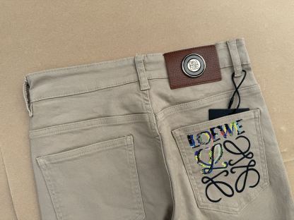 LOEWE &-ロエベ プリントロゴ ハイウエスト ストレートパンツ / ロングパンツ