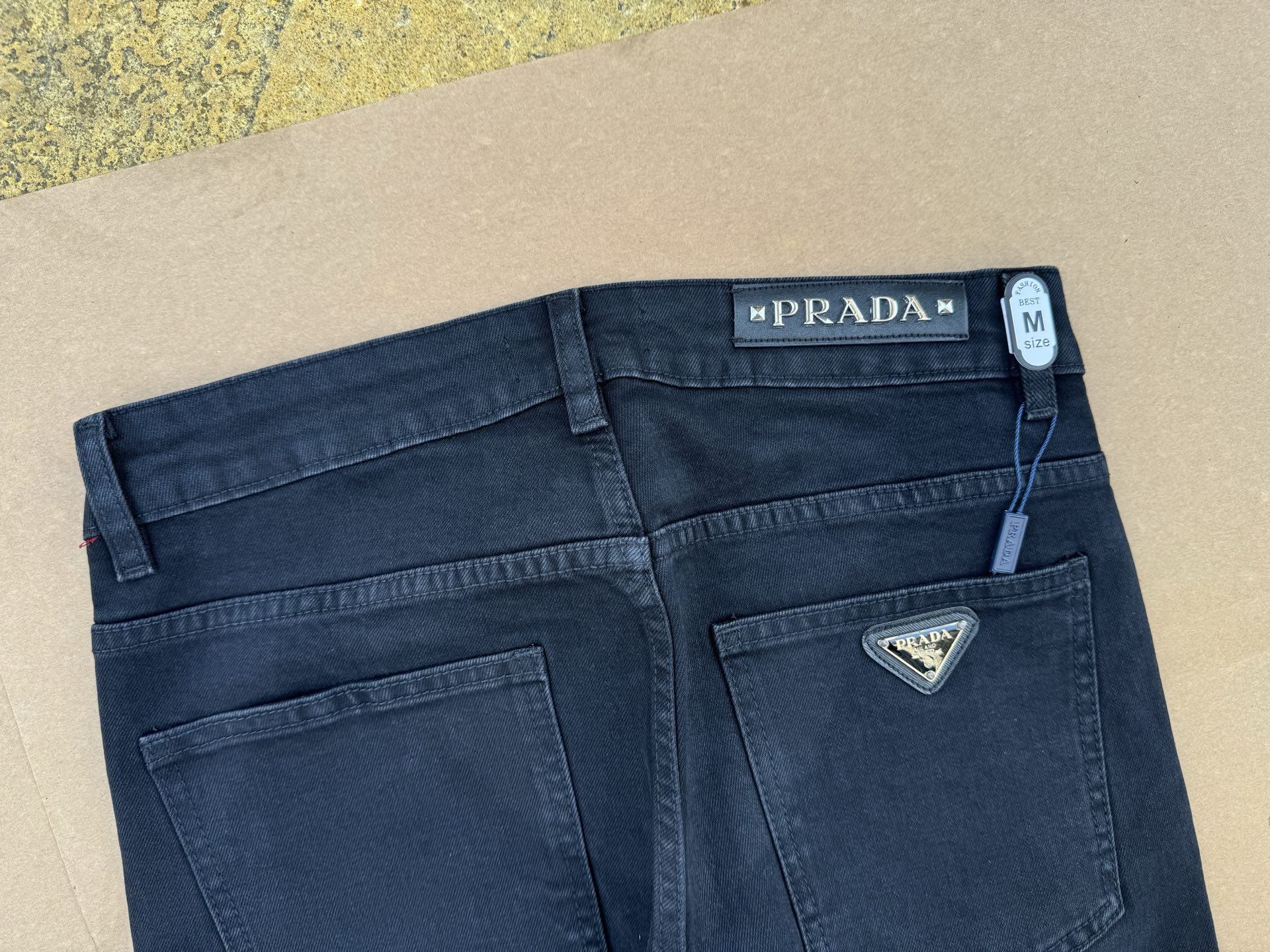 PRADA & プラダ ミニマル ストレート ストレッチパンツ / ロングパンツ