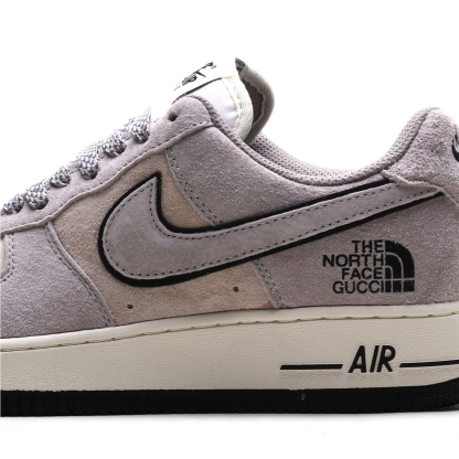 「コラボモデル」The North Face x Nike Air Force 1 Low 07 'Grey Black Suede' スエード スニーカー