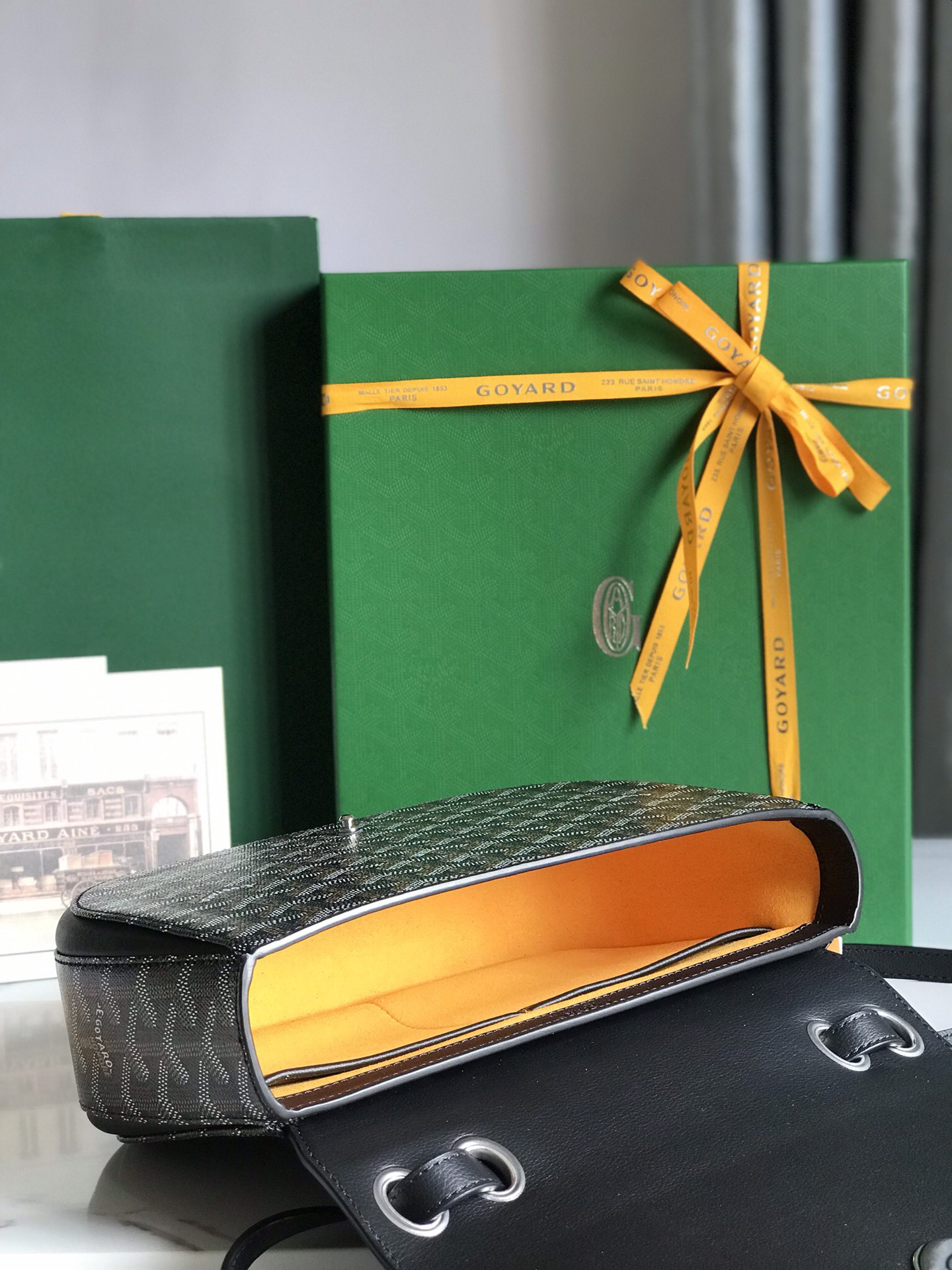 ゴヤール「Goyard」ゴヤルディーヌ帆布＆レザー トートバッグ