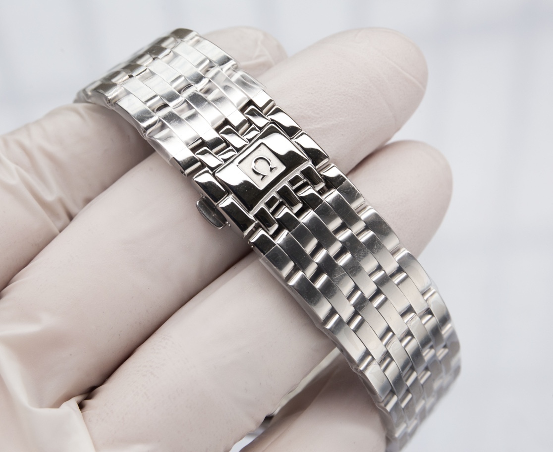 オメガ「Omega」デビル プレステージ カップルウォッチ メンズ39.5MM＆レディース32.7MM スチール＆レザーストラップ