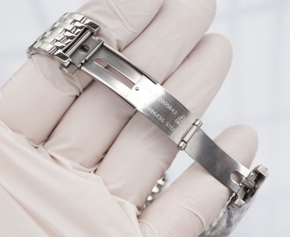 オメガ「Omega」デビル プレステージ カップルウォッチ メンズ39.5MM＆レディース32.7MM スチール＆レザーストラップ