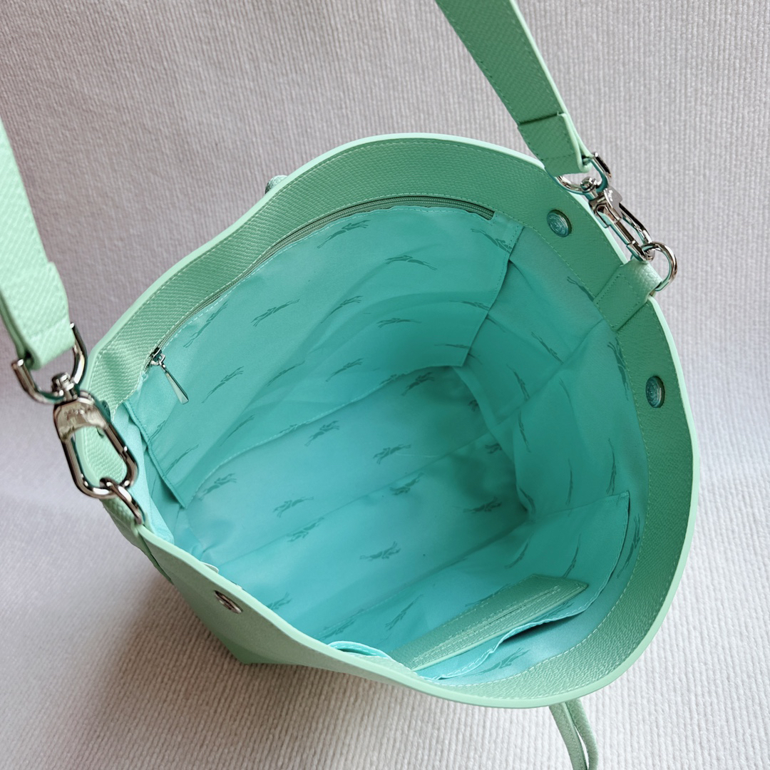 ロンシャン「Longchamp」ロンシャン ル ロゾー 竹節ショルダーバッグ レザートート