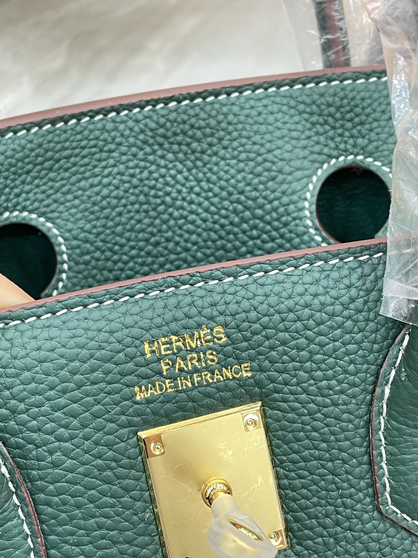 エルメス「Hermès」Birkin 30 ナパレザー×キャンバス ツートン ショルダーバッグ（シルバーハードウェア）