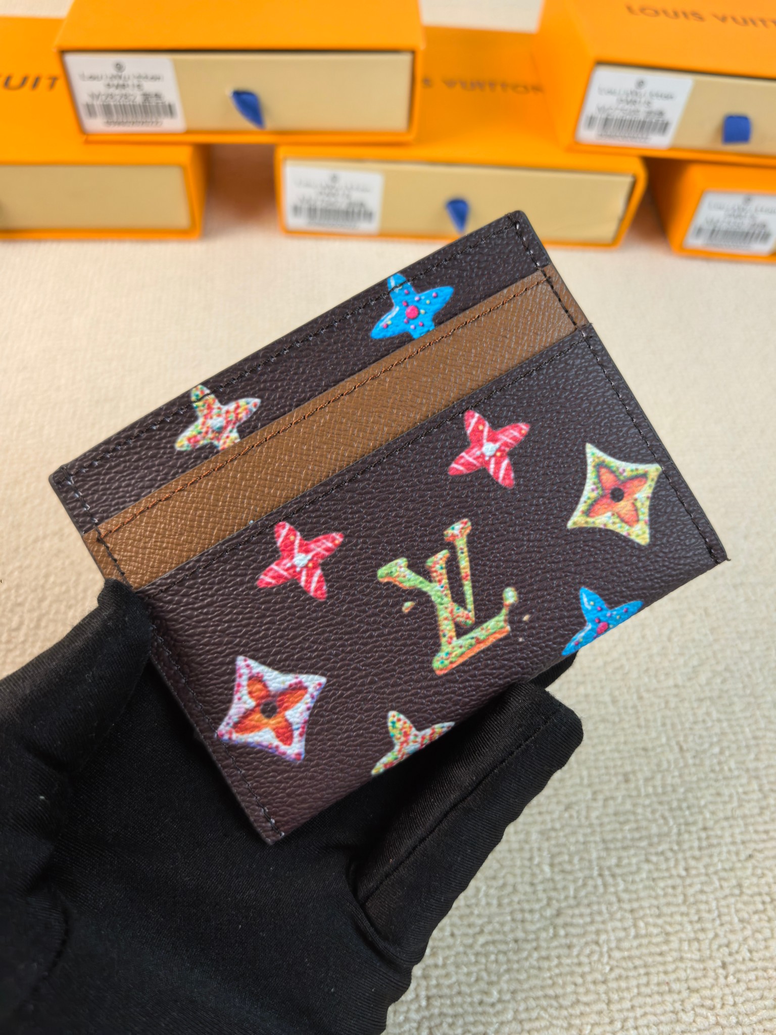 ルイ・ヴィトン「Louis Vuitton」ルイ・ヴィトン ダブル カードホルダー Monogram Donuts M28284 / 卡夹