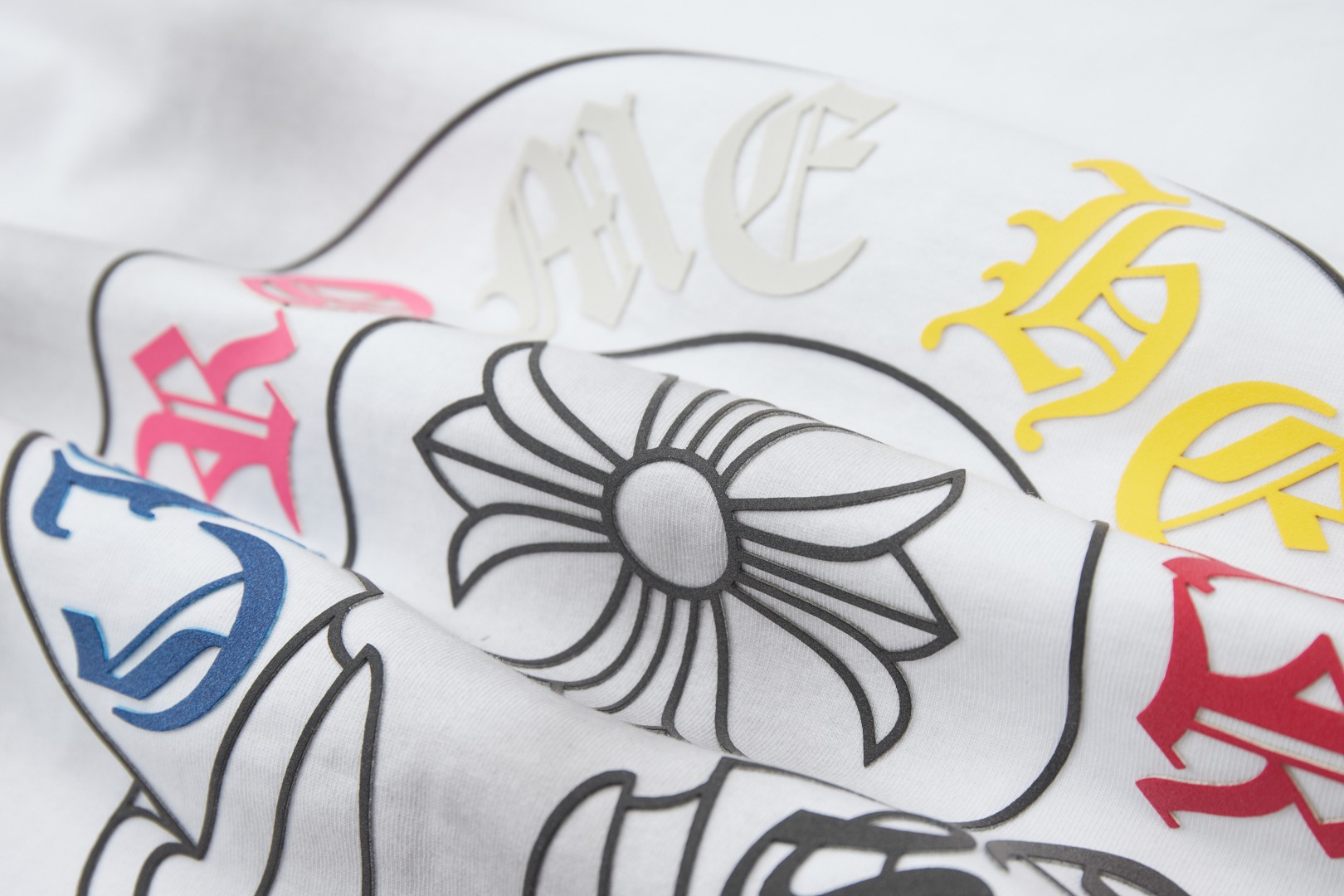 クロムハーツ「Chrome Hearts」クロス＆レターロゴ ヴィンテージプリントTシャツ + 半袖Tシャツ（S/M/L/XL）