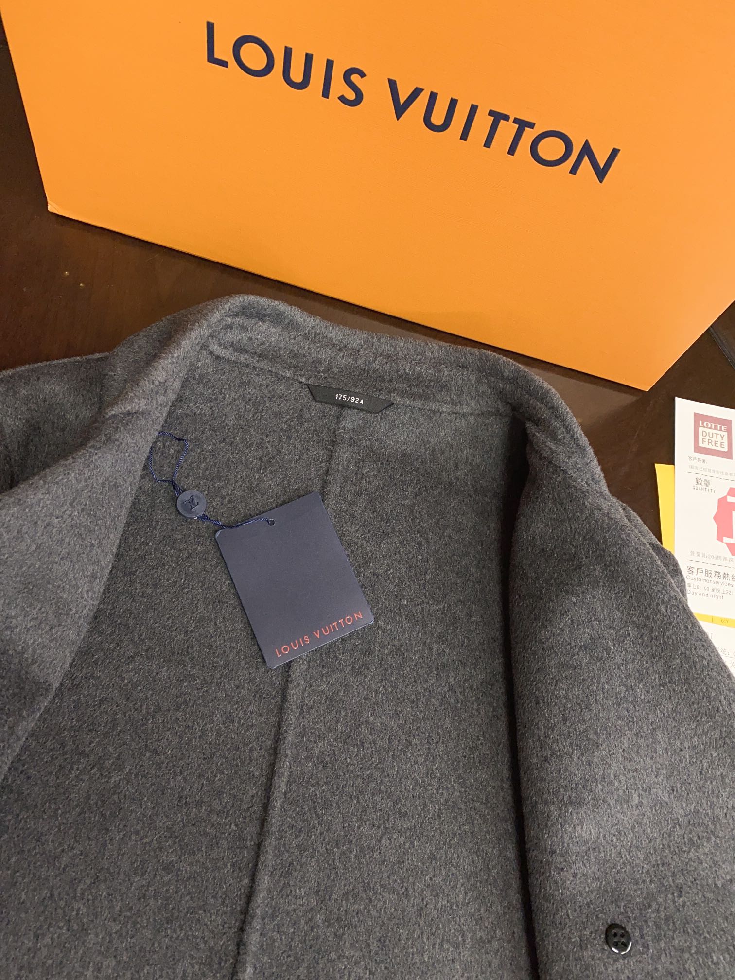 ルイ・ヴィトン「Louis Vuitton」メンズ カシミア オーバーコート