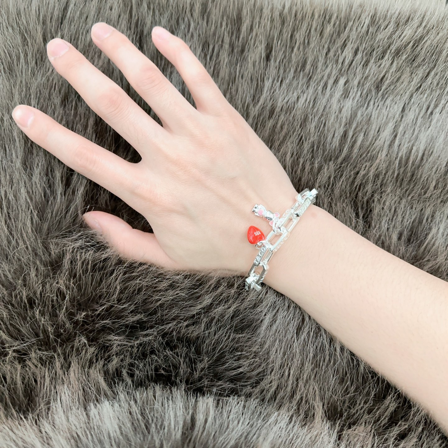 ティファニー「Tiffany & Co.」ポリッシュドシルバーリンク ブレスレット