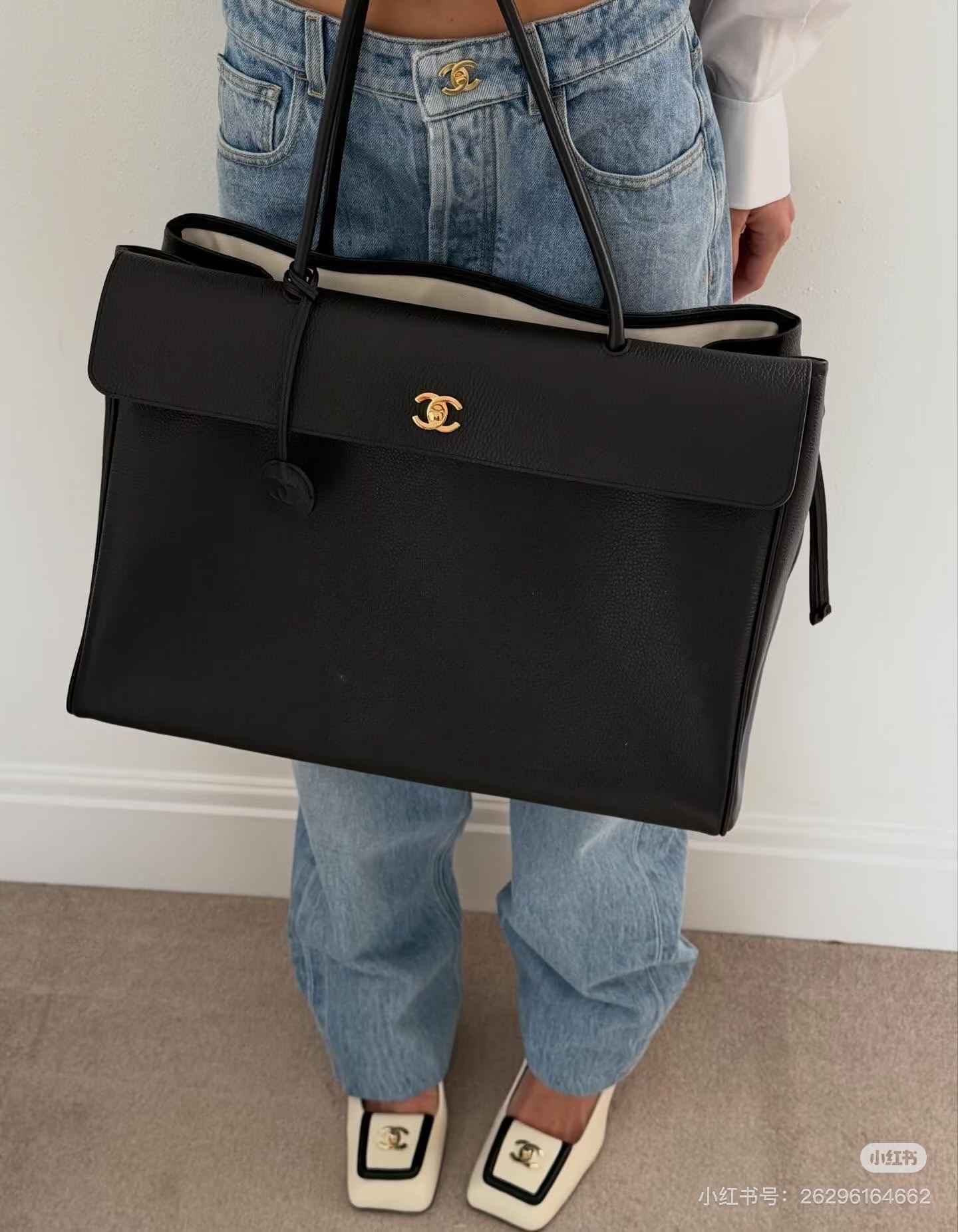 シャネル「Chanel」シャネル 26S ショッピングトート / キャンバストートバッグ 