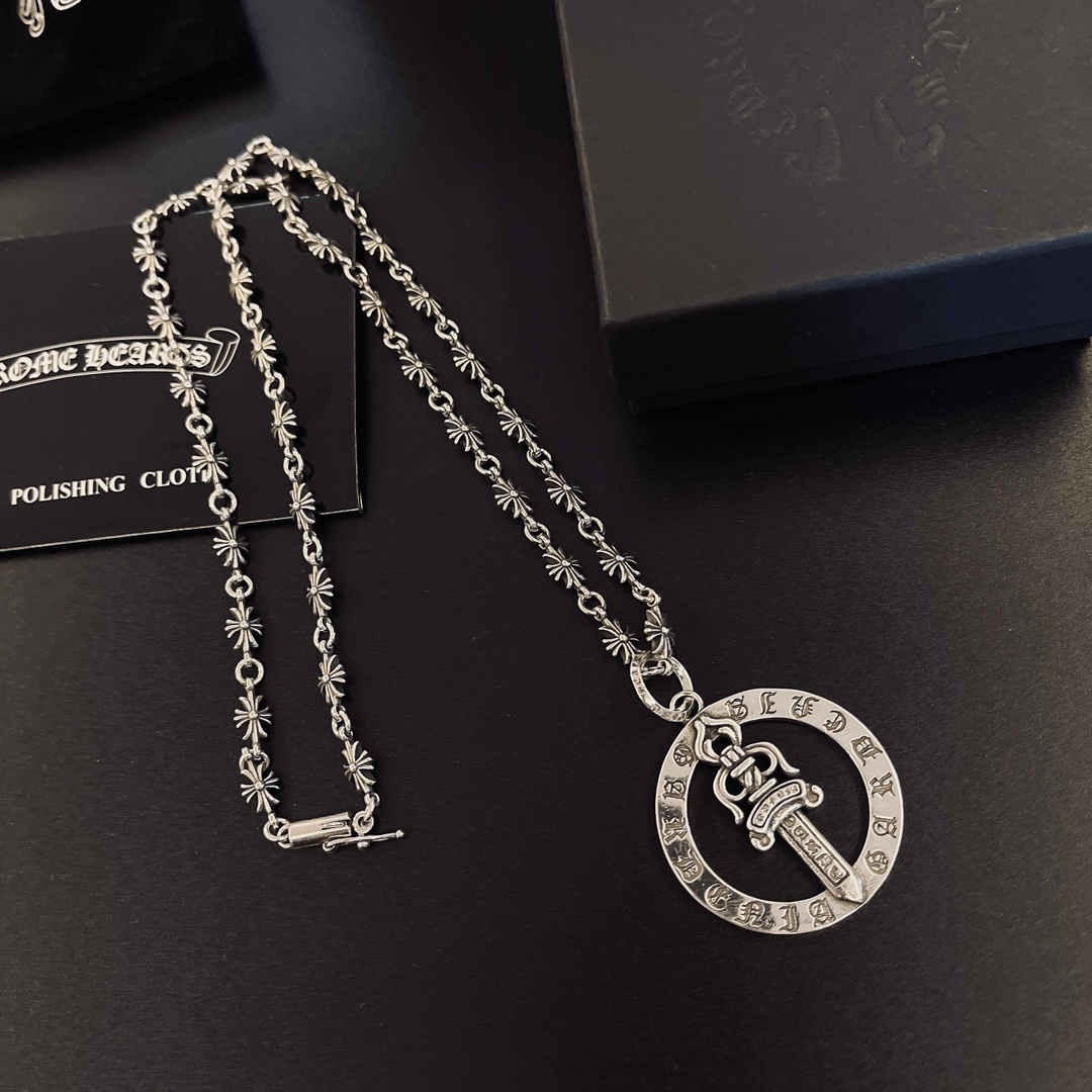 クロムハーツ「Chrome Hearts」シンプルペンダントネックレス - ユニセックス