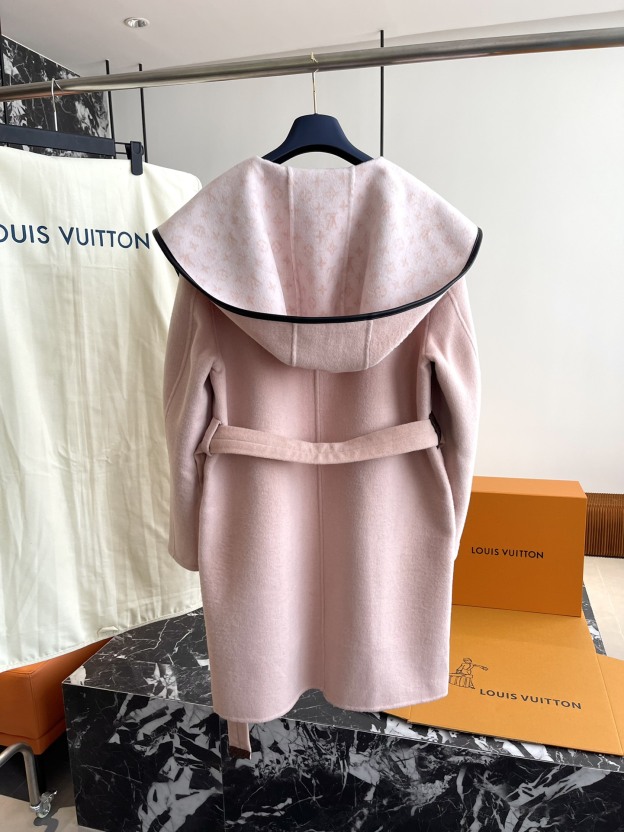 ルイ・ヴィトン「Louis Vuitton」秋冬 レディース ワップルフードロングコート
