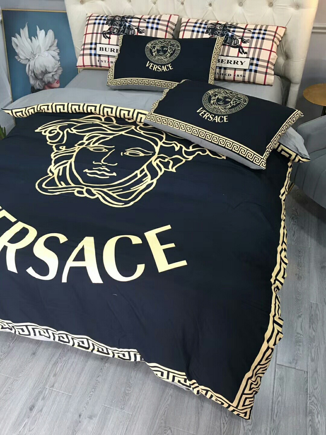 ヴェルサーチ「Versace」プレミアムコットン デジタルプリント 4点セット