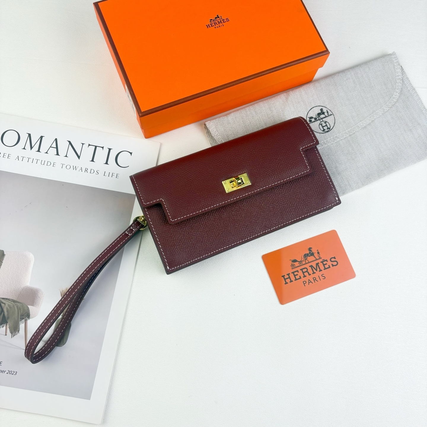 エルメス「Hermès」Kelly ポケット長財布 10色