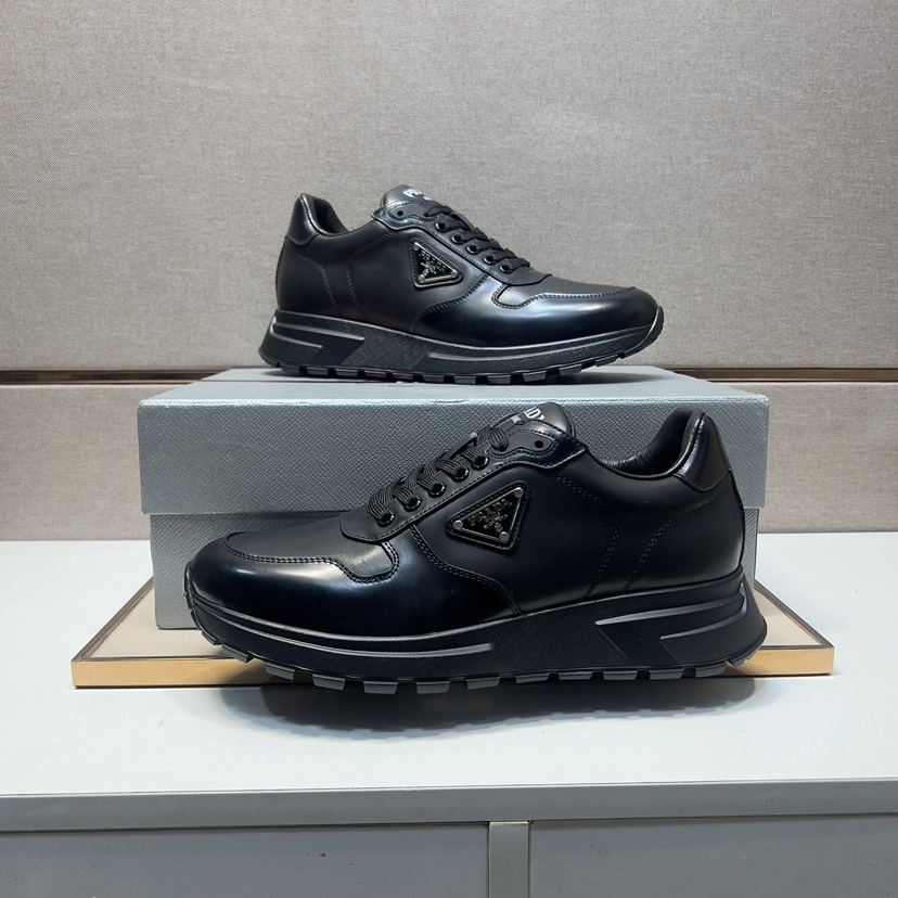 プラダ「Prada」プラダ プレミアムスニーカー (2026年春夏モデル) / レザースニーカー