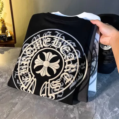 クロムハーツ「Chrome Hearts」ファッションブランドのスウェットシャツ秋冬新作プラスベルベット厚手カジュアルラウンドネックルーズジャケット