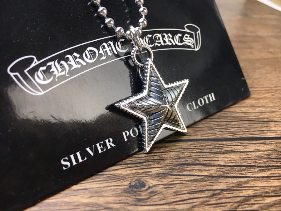 クロムハーツ「Chrome Hearts」ペンタグラム ロングチェーン ネックレス