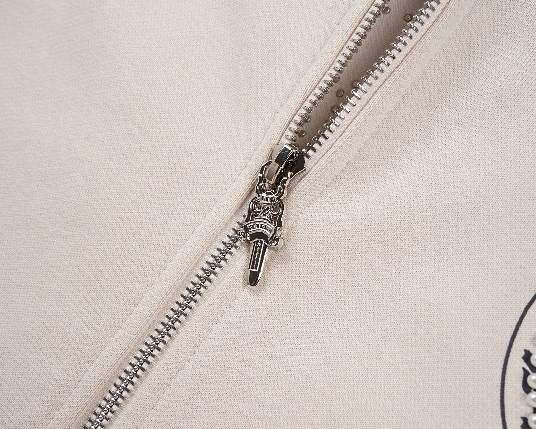 クロムハーツ「Chrome Hearts」秋冬ロングスリーブ ジップアップフーディ - ユニセックス