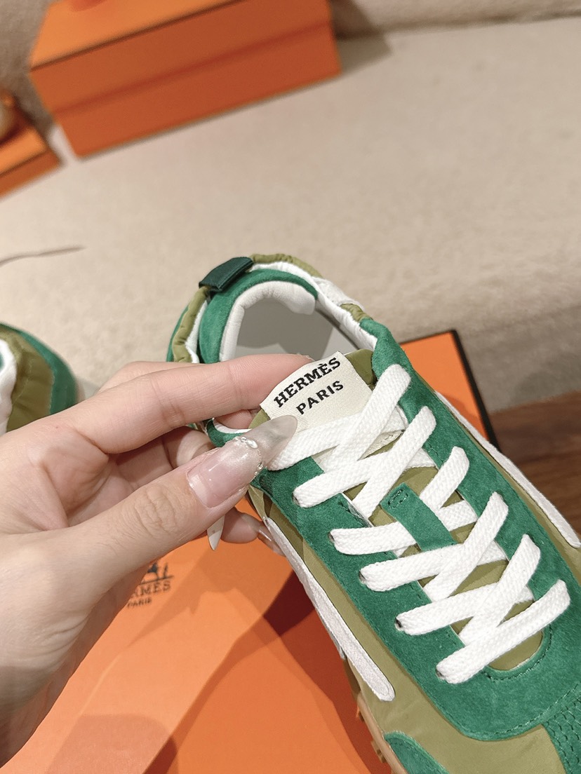 エルメス「Hermès」エルメス ガニーシューズ / レザースニーカー