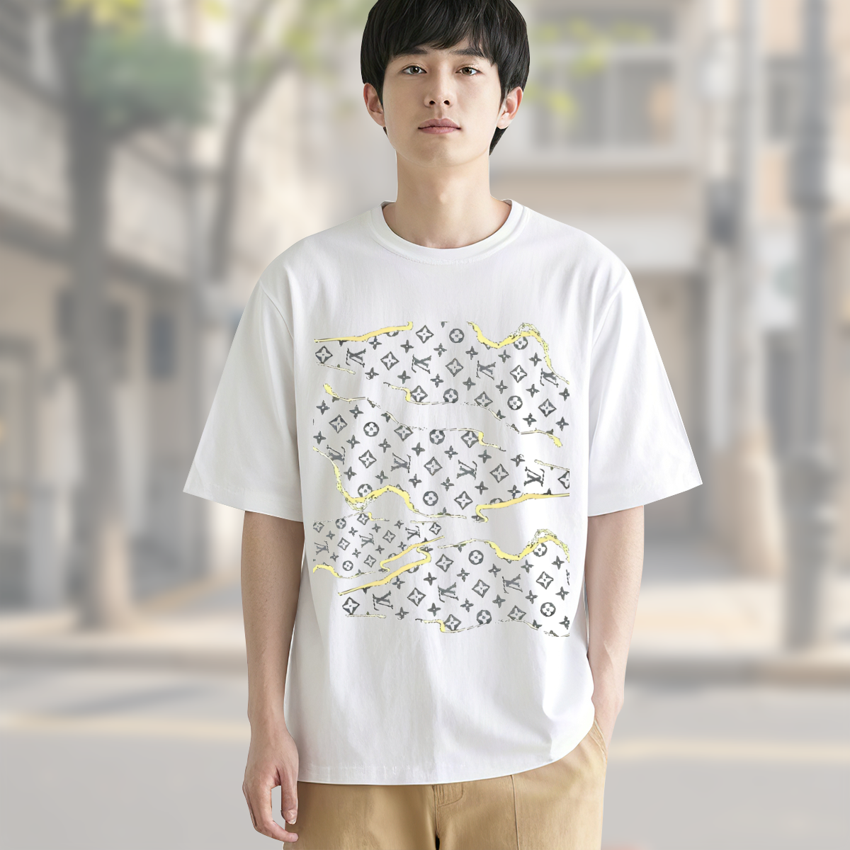 LV Taiwan Mapルイ・ヴィトン ロゴTシャツ / ショートスリーブ クルーネック