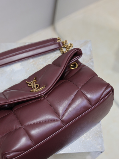 2026サンローラン「SAINT LAURENT ロウロウ パフ チェーンショルダーバッグ