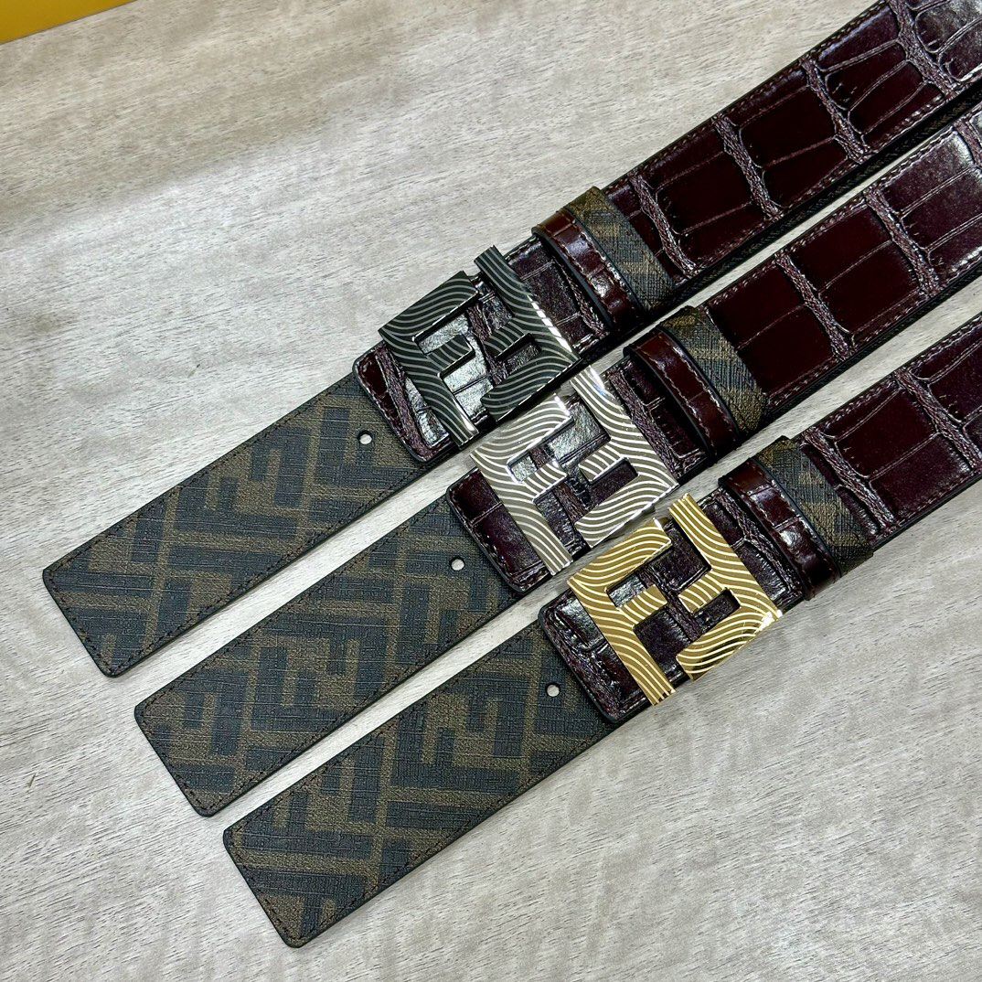 フェンディ「Fendi」FF ベルト - リバーシブル フックベルト