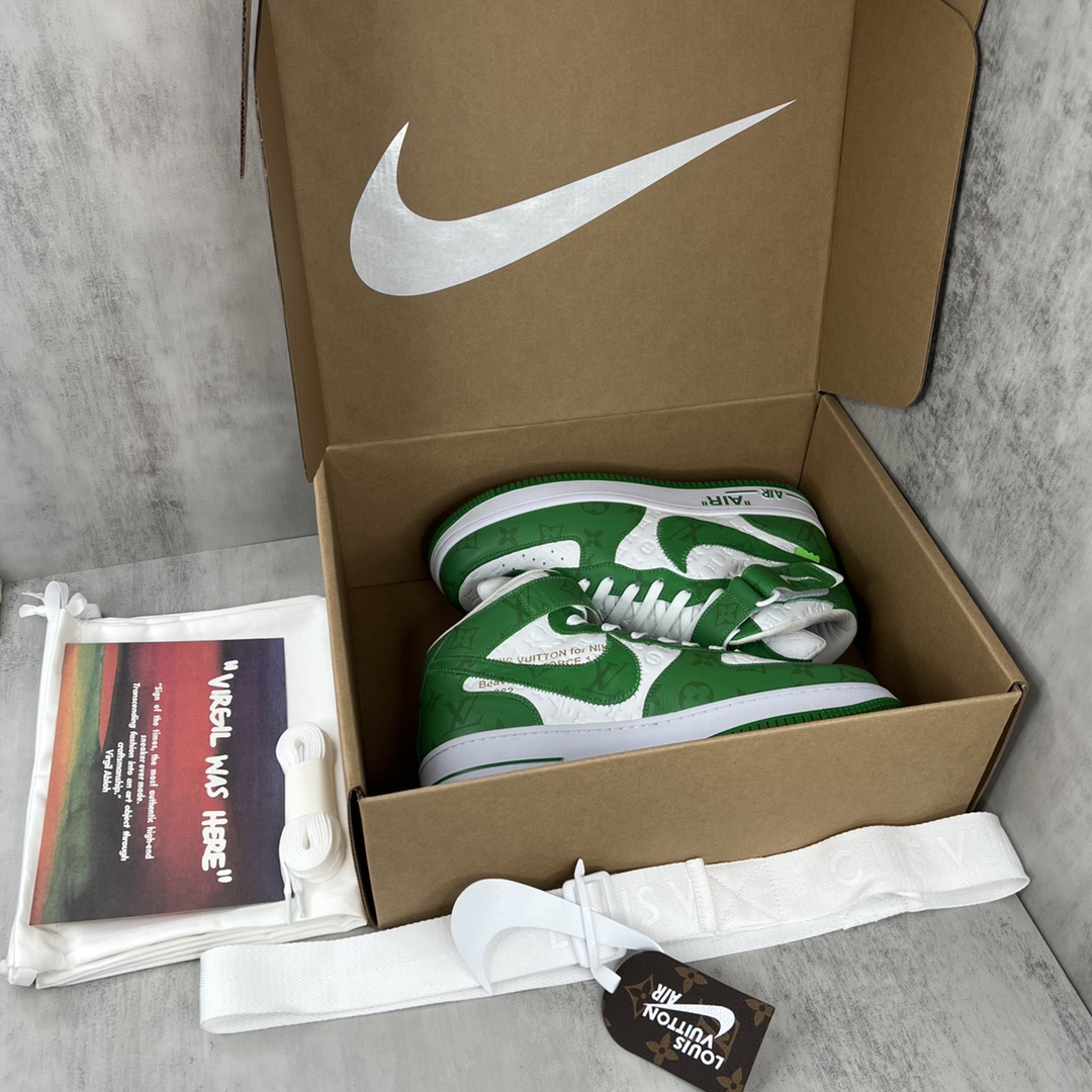 「コラボモデル」Louis Vuitton x Off-White x Nike Air Force 1 High スニーカー